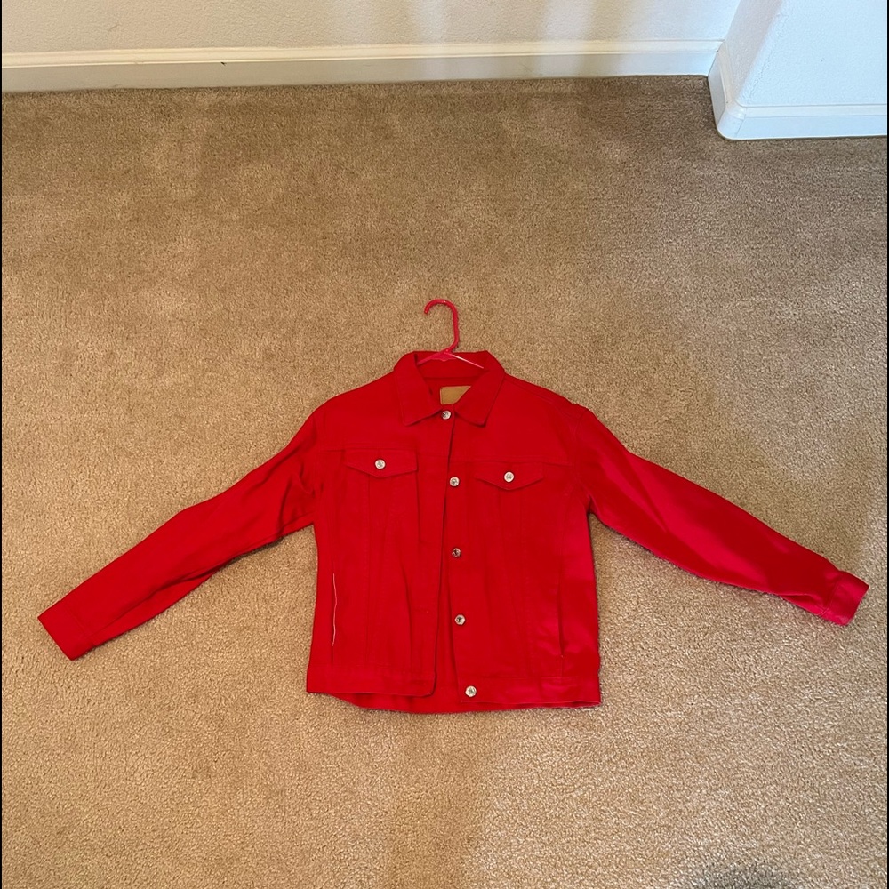 Red Denim Jacket